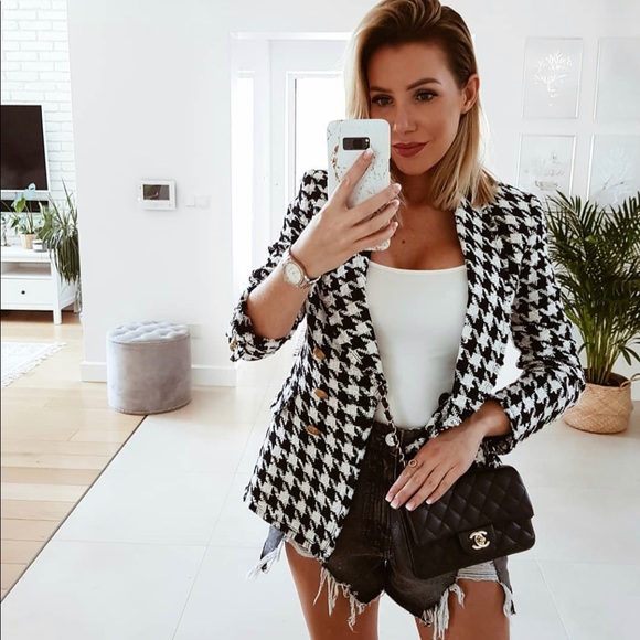 LAST ONE Zara Tweed Jacket Gold Buttons NWT - Picture 3 of 16